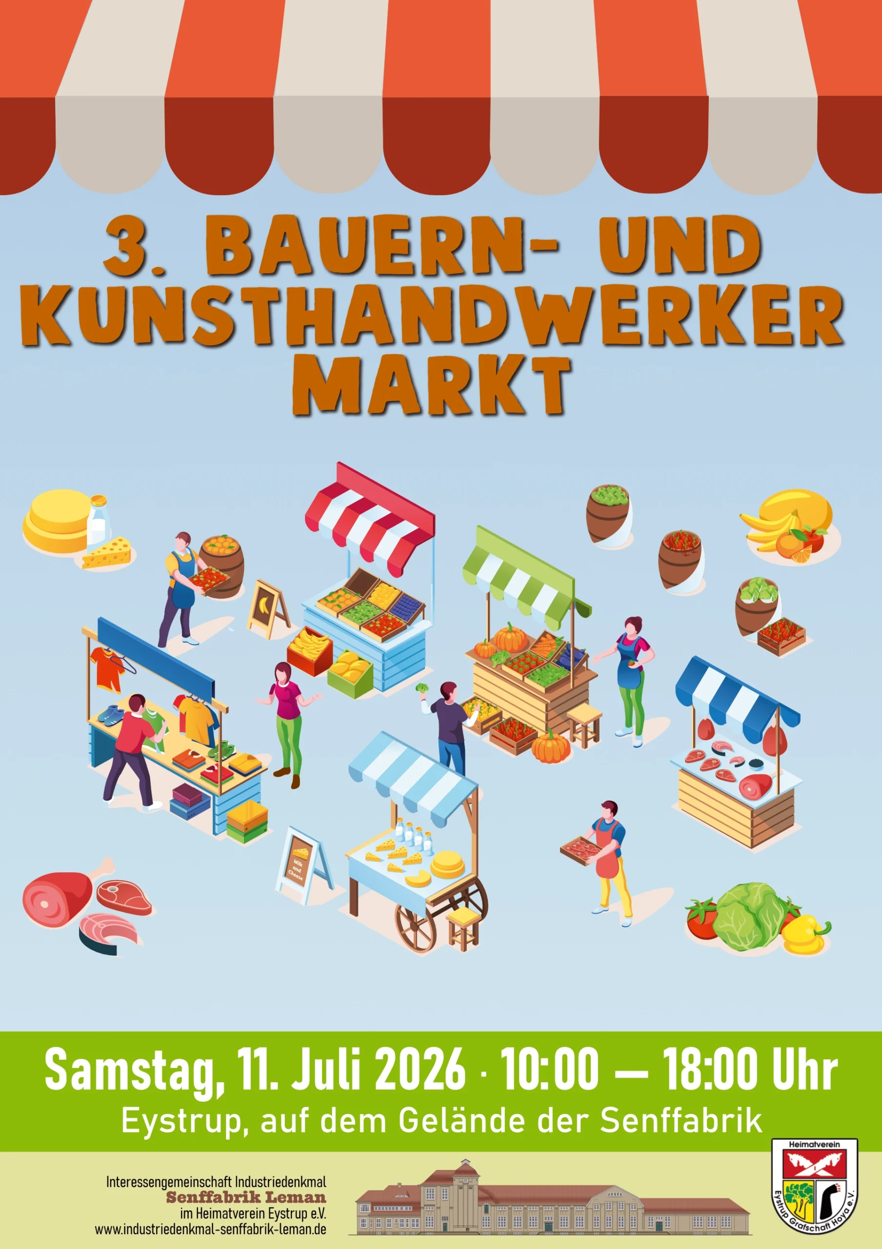 Bauern- und Kunsthandwerkermarkt in Eystrup 2026